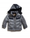 GUESS Kids Boys Moto Panel Jacket, GREY (4)