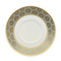 Ornate and grand, Villeroy & Boch's Aureus platter is a feast for the eyes. Gold filigree adds opulence to an aquamarine background and bursting lotus blossoms infuse shades of fuchsia, tangerine and sapphire. Ornate and grand, Villeroy & Boch's Aureus platter is a feast for the eyes. Gold filigree adds opulence to an aquamarine background and bursting lotus blossoms infuse shades of fuchsia, tangerine and sapphire.