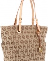 Michael Kors Jet Set Tote in Beige / Ebony / Vachetta (Brown / Beige) (MK Handbags, Bags, Totes)