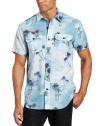 Nautica Men's Short Sleeve Allover Palm Print