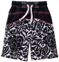 Nautica Sportswear Kids Boys 2-7 Floral Colorblock Swim Trunk, Sport Navy, Large Nautica Sportswear Kids Boys 2-7 Floral Colorblock Swim Trunk, Sport Navy, Large