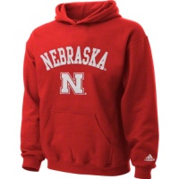 Nebraska Cornhuskers Kids 4-7 Red adidas Tackle Twill Hooded Sweatshirt Nebraska Cornhuskers Kids 4-7 Red adidas Tackle Twill Hooded Sweatshirt