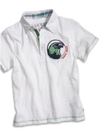 GUESS Kids Boys Little Boy Jackson Polo Tee, WHITE (2T) GUESS Kids Boys Little Boy Jackson Polo Tee, WHITE (2T)