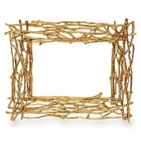 A triple-layer sculpture of twigs in this 5x7 frame creates dimension like no other frame. Makes a great presentation of your favorite photo. Collect different sizes to display a variety of pictures. A triple-layer sculpture of twigs in this 5x7 frame creates dimension like no other frame. Makes a great presentation of your favorite photo. Collect different sizes to display a variety of pictures.