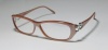 ORIGINAL - designer/brand: BOUCHERON tyle/model: 72 56-12-125 color: ROSE BEIGE material: PLASTIC & PALLADIUM PLATED LOGOS 100 RXABLE PRESCRIPTION READY EYEGLASSES/EYE GLASSES/FRAMES - womens/ladies/girls