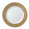 Bernardaud Athena Gold Accent Salad Plate (Full Rim Design)