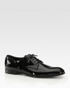 Lace-up evening dress shoe in smooth patent leather.Patent leatherLeather soleMade in Italy