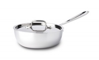 All Clad Stainless Steel 2-Quart Saucier Pan with Lid