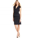 Tahari by ASL puts on the charm with this latest skirt suit, featuring a bow-bedecked waistline and a sleek fit.