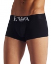 Emporio Armani Men's Cotton Stretch Trunk, Black, Medium