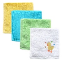 Luvable Friends 4 Pack Super-Soft Washcloths, Luvable Friends 4 Pack Super-Soft Washcloths,