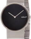 a.b. art Women's D102B Series D Stainless Steel Swiss Quartz Black Dial and Metal Bracelet Watch