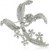 Carolee Precious Pins Silver-Tone Flower Spray Pin