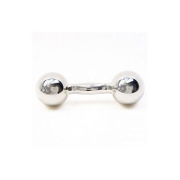 Areaware Harmony Ball Barbell Rattle Silver Areaware Harmony Ball Barbell Rattle Silver