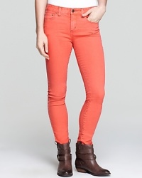 Color outside the lines in these Free People high-rise skinny jeans--a vibrant addition to your denim repertoire. Color outside the lines in these Free People high-rise skinny jeans--a vibrant addition to your denim repertoire.