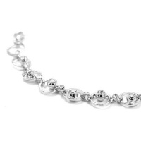 Perfect Gift - High Quality Fantastic Circle Bracelets with Silver Swarovski Crystals - 22cm (1216) for Birthday Anniversary Free Standard Shipment Clearance Perfect Gift - High Quality Fantastic Circle Bracelets with Silver Swarovski Crystals - 22cm (1216) for Birthday Anniversary Free Standard Shipment Clearance