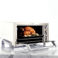 The pro-metal toaster oven bakes, broils, toasts and keeps food warm. Large enough to fit a 12 pizza or a chicken dinner. Durastone enamel interior is easy to clean. The pro-metal toaster oven bakes, broils, toasts and keeps food warm. Large enough to fit a 12 pizza or a chicken dinner. Durastone enamel interior is easy to clean.