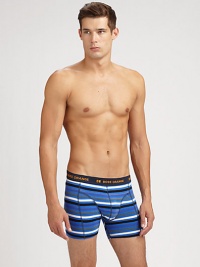 Sleek and form-fitting in a seriously stretchy cotton knit. Logo waistband95% cotton/5% elastaneMachine washImported