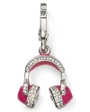 Hey Miss DJ! This Juicy Couture charm turns up the volume, shaped like a pair of haute, crystal-bedecked headphones.