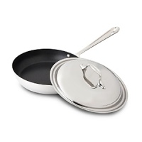 Ideal for foods that need flipping, this superlative nonstick French skillet allows you to deftly scrambling eggs and bacon or prepare a quick chicken sauté. Nonstick pans are safe in the oven to 500F degrees but should not be placed under a broiler. Ideal for foods that need flipping, this superlative nonstick French skillet allows you to deftly scrambling eggs and bacon or prepare a quick chicken sauté. Nonstick pans are safe in the oven to 500F degrees but should not be placed under a broiler.