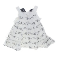 First Impressions 2 Piece, Baby Girl White Floral Sleeveless Dress, 3-6 Months First Impressions 2 Piece, Baby Girl White Floral Sleeveless Dress, 3-6 Months