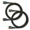 Mediabridge High Speed HDMI Cable with Ethernet - (6 Feet) -Basic Series 2-Pack