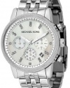 Michael Kors Watches Silver Chronograph with Stones