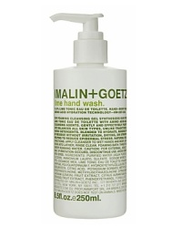 Our foaming cleansing gel synthesizes our fresh Lime Tonic eau de toilette with amino acid-based cleansing agents. Gently and effectively purifies and balances all skin types, unlike traditionally harsh detergents. Blended to hydrate, rinsing free of residue without irritation, drying, or stripping; helping to reduce epidermal stress. Natural color. Easily integrated into daily maintenance and prevention regimen.Apply cleanser to wet hands, gently work into lather; rinse clean. May be used as a scented shower gel or foaming bubble bath with three pumps (or as desired) under running water. Pair with MALIN + GOETZ Vitamin B5 Hand Treatment or Vitamin B5 Body Moisturizer. Our foaming cleansing gel synthesizes our fresh Lime Tonic eau de toilette with amino acid-based cleansing agents. Gently and effectively purifies and balances all skin types, unlike traditionally harsh detergents. Blended to hydrate, rinsing free of residue without irritation, drying, or stripping; helping to reduce epidermal stress. Natural color. Easily integrated into daily maintenance and prevention regimen.Apply cleanser to wet hands, gently work into lather; rinse clean. May be used as a scented shower gel or foaming bubble bath with three pumps (or as desired) under running water. Pair with MALIN + GOETZ Vitamin B5 Hand Treatment or Vitamin B5 Body Moisturizer.