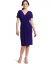 Evan Picone Women's Matte Jersey Tulip Hem Dress