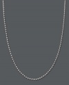 The perfect complement to your favorite pendant -- this style is chic enough to be worn alone, too. Giani Bernini necklace features a shot bead chain in sterling silver. Approximate length: 20 inches.