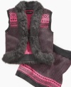 She'll look ready for Aspen in this elevated and sweet vest from Forever and Ever.