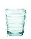 iittala Aino Aalto Set of Two Glass Tumblers, Water Green, 7-3/4-Ounce Capacity each