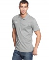 Get polished style in a flash with this sporty Mercedes polo shirt from Puma.