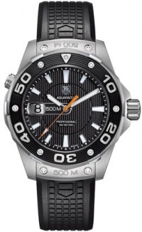 TAG Heuer Men's WAJ1110.FT6015 Aquaracer 500 M Rubber Strap Watch
