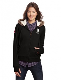 US Polo Assn. Juniors Fleece Hoody With Sherpa Lining US Polo Assn. Juniors Fleece Hoody With Sherpa Lining