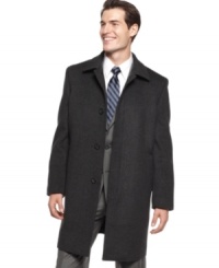 Cover up without losing your cool. This topcoat from Kenneth Cole keeps your sophisticated style intact. Cover up without losing your cool. This topcoat from Kenneth Cole keeps your sophisticated style intact.
