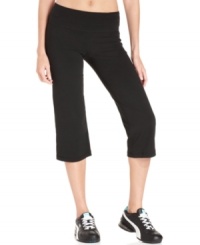 Looking for stretchable workout wear? Feel the ease of movement in these cropped yoga pants from Ideology! Looking for stretchable workout wear? Feel the ease of movement in these cropped yoga pants from Ideology!