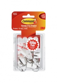 Command Small Wire Hooks Value Pack, 9-Hook Command Small Wire Hooks Value Pack, 9-Hook