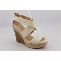 INC International Concepts Carlin Wedge Sandals Shoes White Womens New/Display INC International Concepts Carlin Wedge Sandals Shoes White Womens New/Display