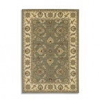 Evoking the neutral hues and natural beauty of Big Sur, Karastan's Sierra Mar Collection blends modern comfort with the world's richest textile traditions. This Karastan rug features a time-honored floral pattern framed by a bright border for depth and contrast. Space dyed yarns create a radiant color stria to complement both modern and traditional interiors.