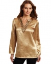 Jones New York Women's Long Sleeve Embellished Tunic