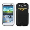 CellMACs Credit Card / ID Holder Protective Plastic Case for Samsung Galaxy S3 S III I9300 - Black