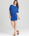 Opt for off-duty chic in this Michael Stars dress, tailored in an easy-breezy silhouette with an elastic waist.
