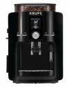 KRUPS EA8250001 Espresseria Full Automatic Espresso Machine with Built-in Conical Burr Grinder, Black