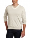 Perry Ellis Men's Stripe Shell V-Neck Sweater