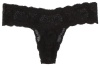 Cosabella Women's Never Say Never Cutie Low-Rise Thong, Black, One Size
