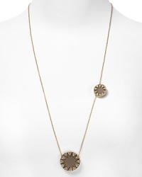 Try this versatile necklace with the larger pendant in front or switch to the smaller pendant in front. Wear it doubled or wrapped around and knotted like a lariat. For those sexy low-back dresses or shirts, drape it halfway down your back for real drama. Try this versatile necklace with the larger pendant in front or switch to the smaller pendant in front. Wear it doubled or wrapped around and knotted like a lariat. For those sexy low-back dresses or shirts, drape it halfway down your back for real drama.