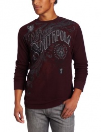Southpole Men's Long Sleeve Fashion Thermal with Glitter Print Logo Southpole Men's Long Sleeve Fashion Thermal with Glitter Print Logo