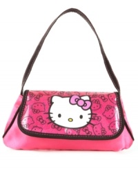 She'll look chic when she's on the go with this shoulder bag from Hello Kitty. She'll look chic when she's on the go with this shoulder bag from Hello Kitty.