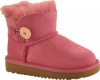 UGG Australia Children's Mini Bailey Button Toddler Suede Boots,Bubblegum,12 Child US